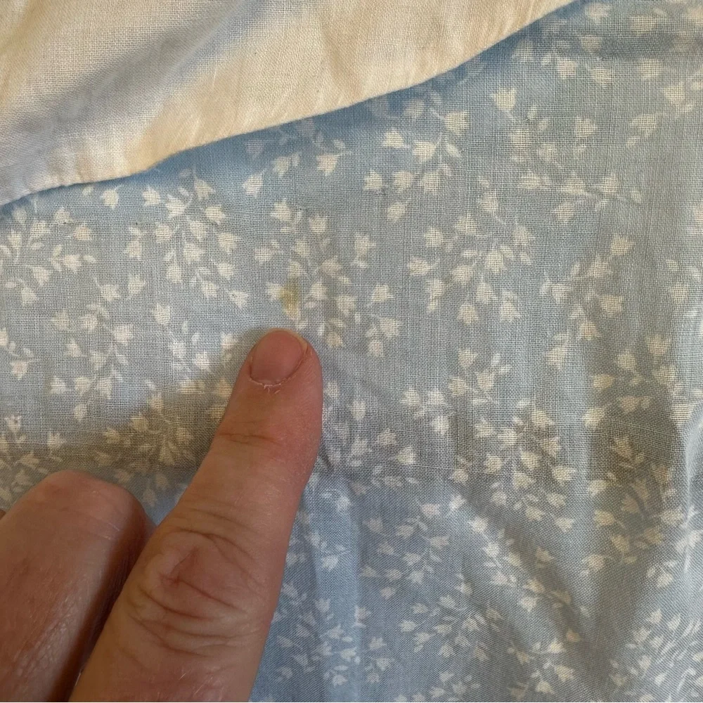 Vintage Light Blue Collared Button-Up Dress - Picture 5 of 8